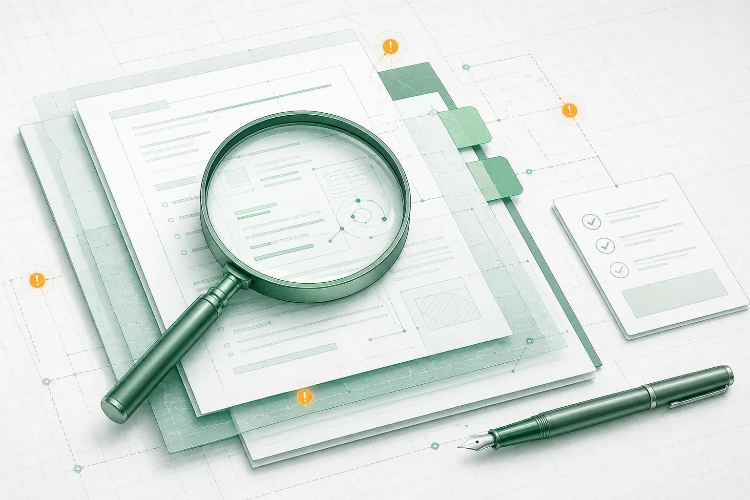 Bản vẽ blueprint quy trình rà soát điều khoản và hồ sơ hợp đồng bảo hiểm